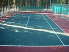 Резиновое покрытие на спортивной площадке