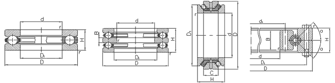 Подшипники шариковые упорные