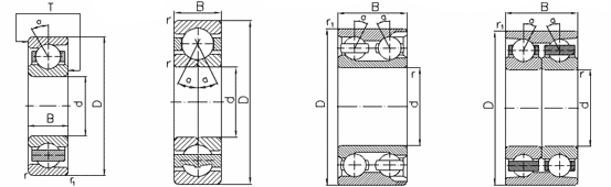 Подшипники шариковые радиально-упорные Подшипники шариковые радиально-упорные
